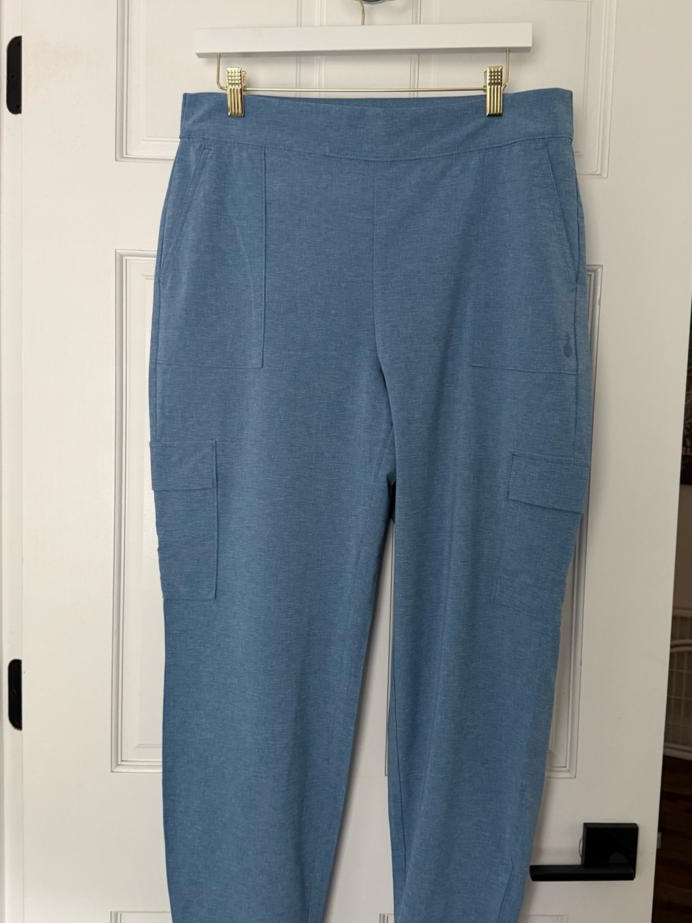 Tommy Bahama Blue Cargo Knit Cropped Ankle Pants